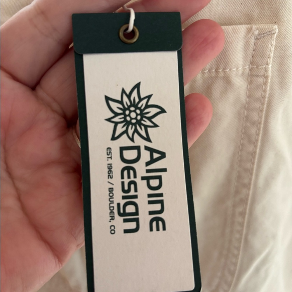 Alpine Design Women's Light Cream Off White Overalls - Picture 9 of 12